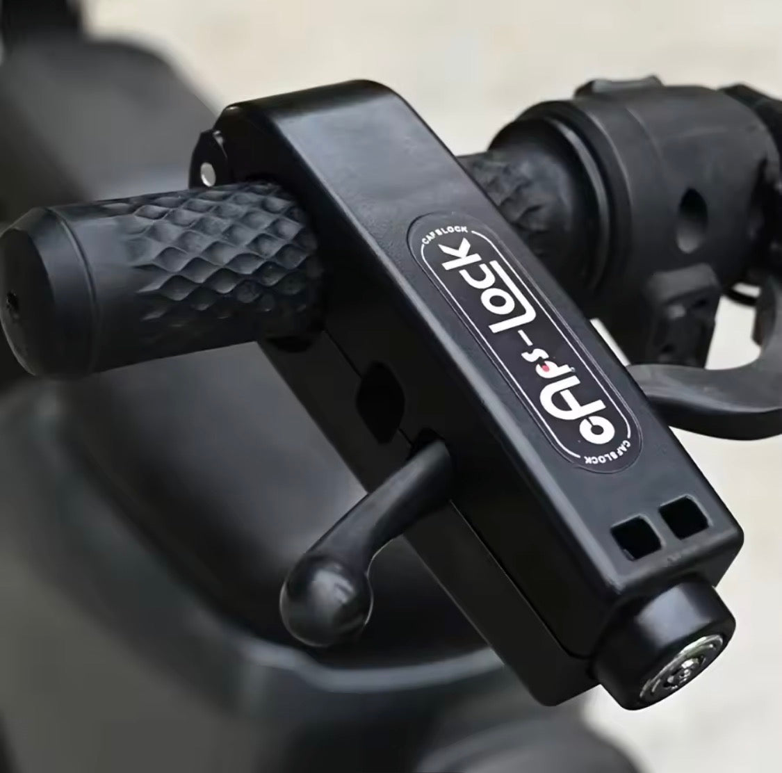 Bike Anti-Theft Brake Handlebar Lock – Bicycle, Scooter & Motorcycle Security Lock with Horn & Throttle Protection.