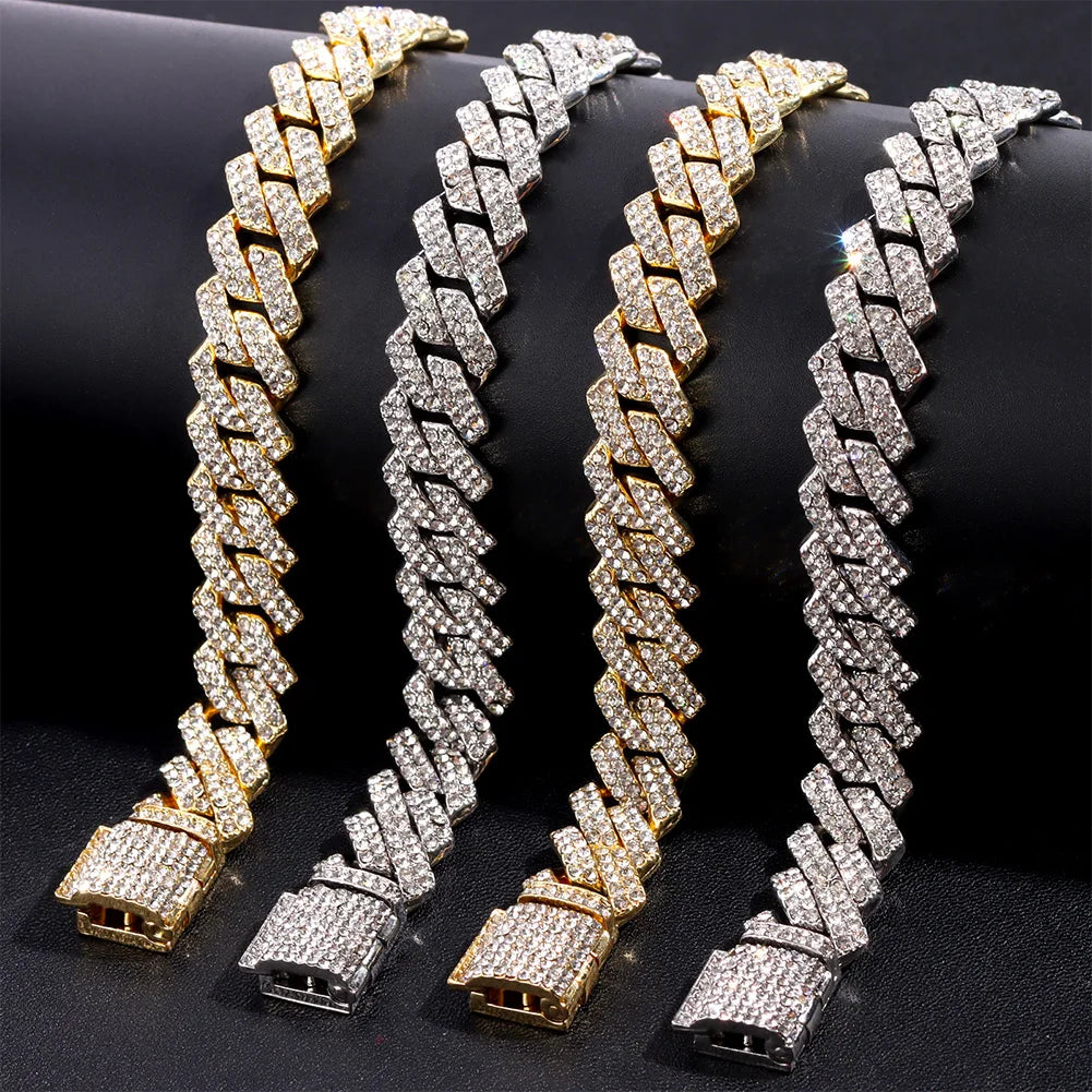 14mm Iced Cuban Link Chain