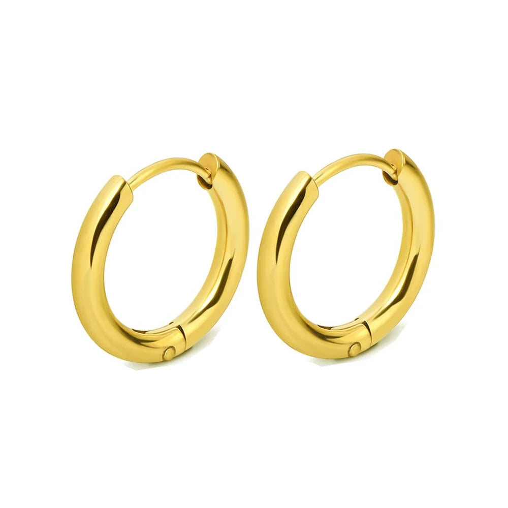 Stainless Steel Minimalist Hoop Earrings