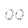 Stainless Steel Minimalist Hoop Earrings