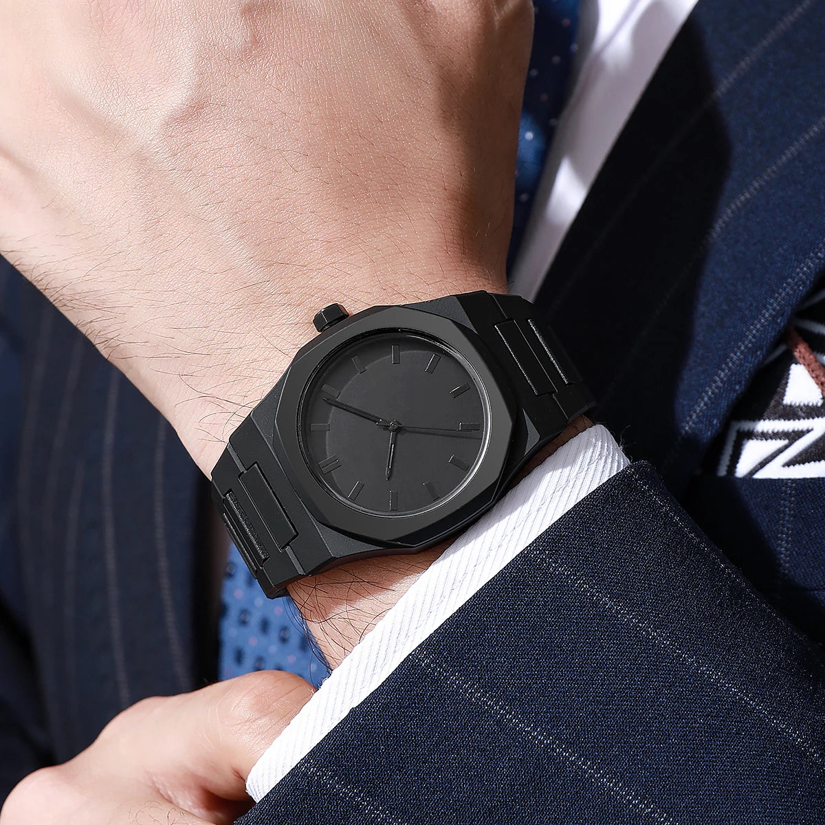 All-Black Arabic Dial Watch