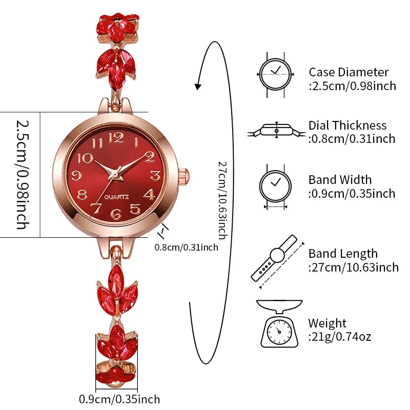 Luxury Rhinestone Bracelet Watch