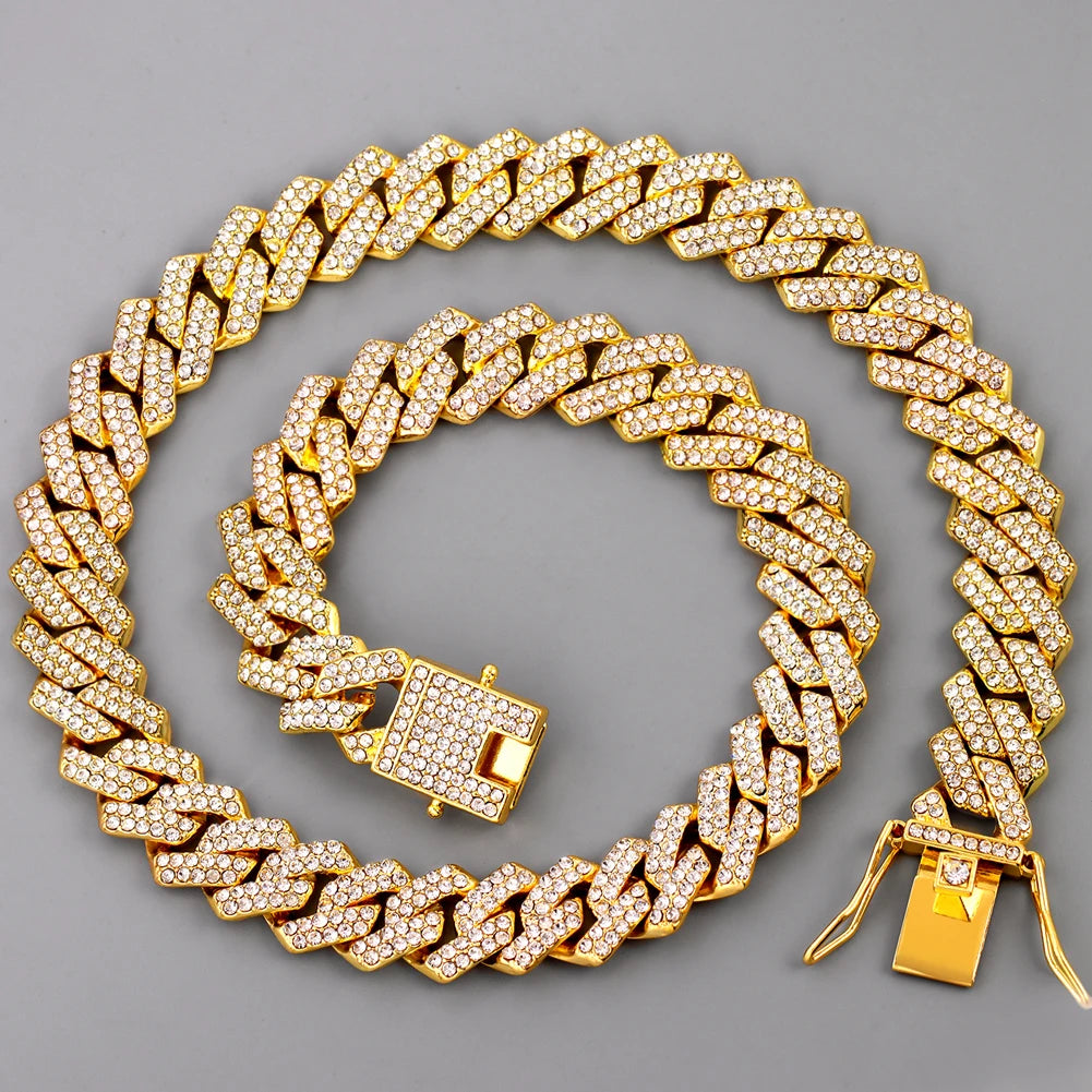 14mm Iced Cuban Link Chain