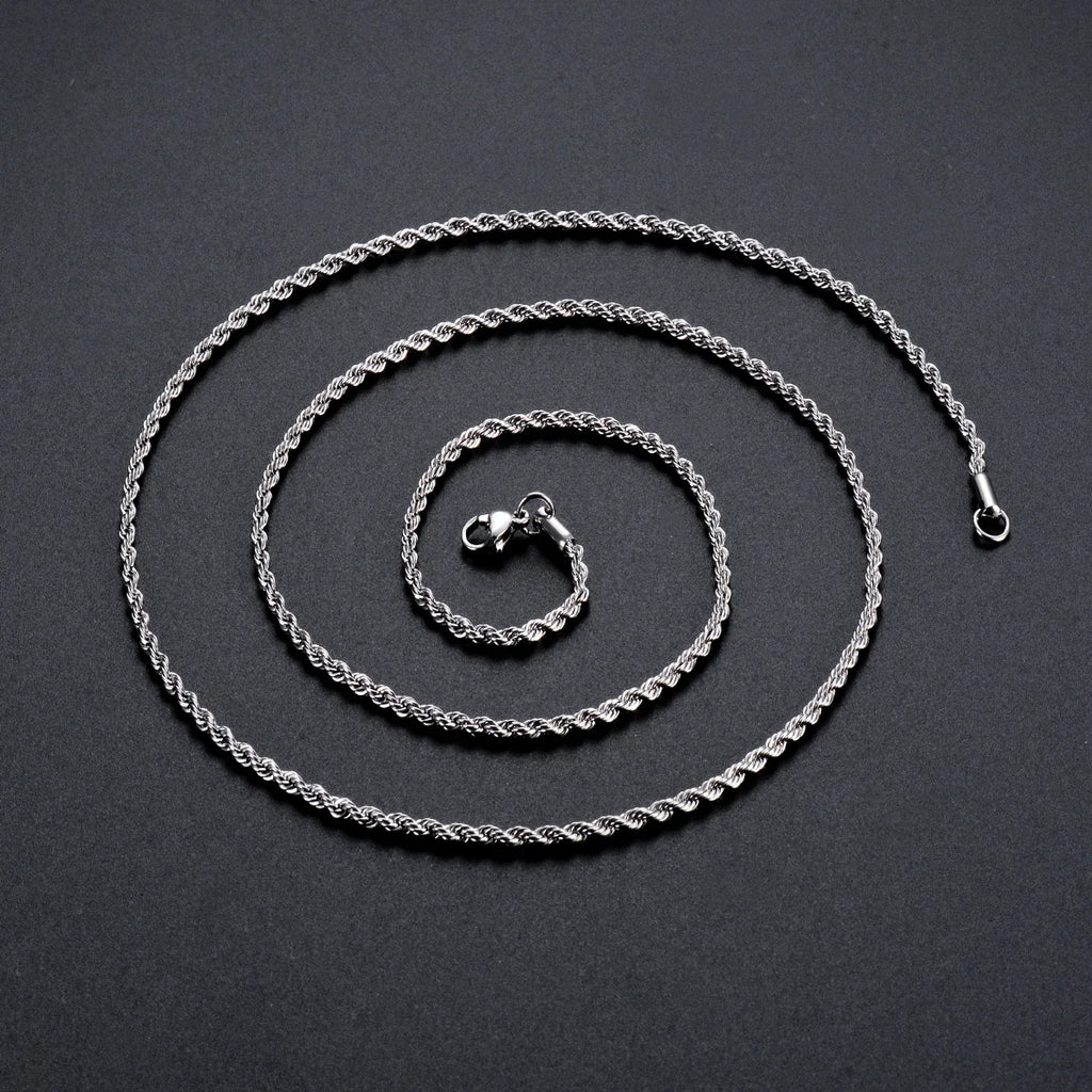925 Sterling Silver Rope Chain