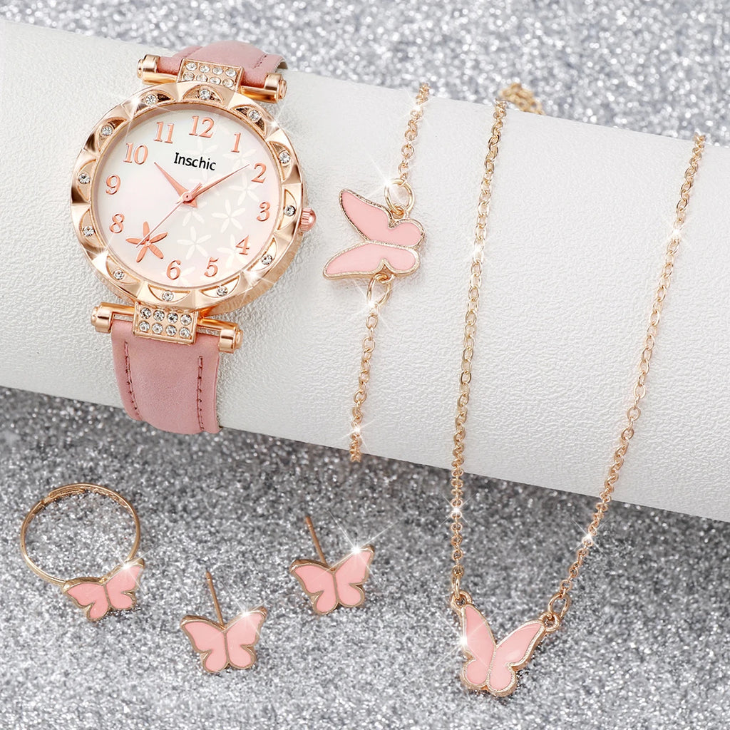 6-Piece Flower Watch Set — short