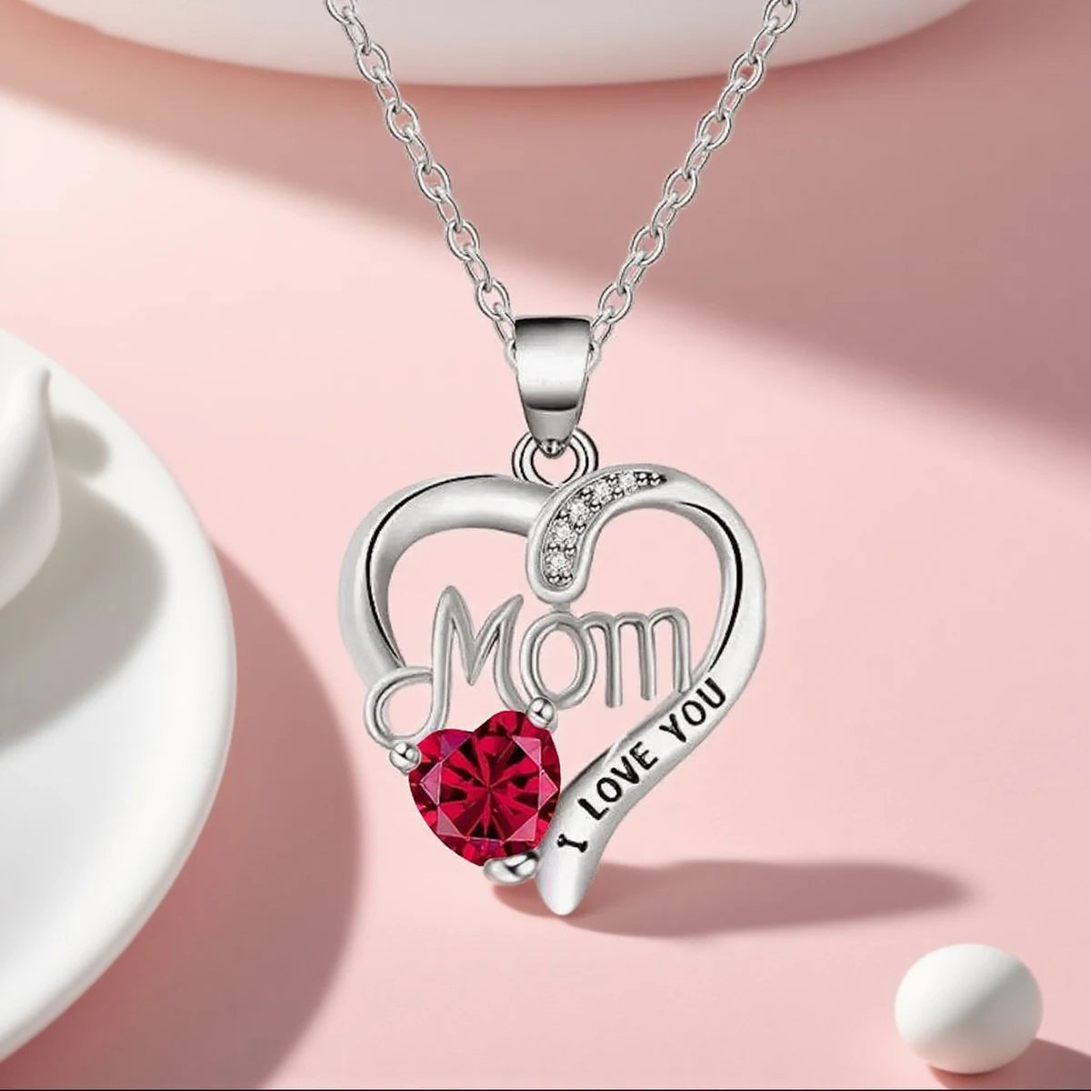 Birthstone Heart Pendant