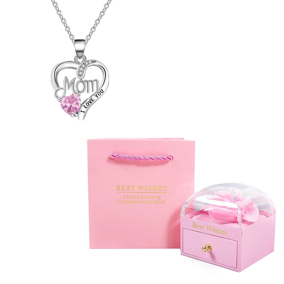 Birthstone Heart Pendant