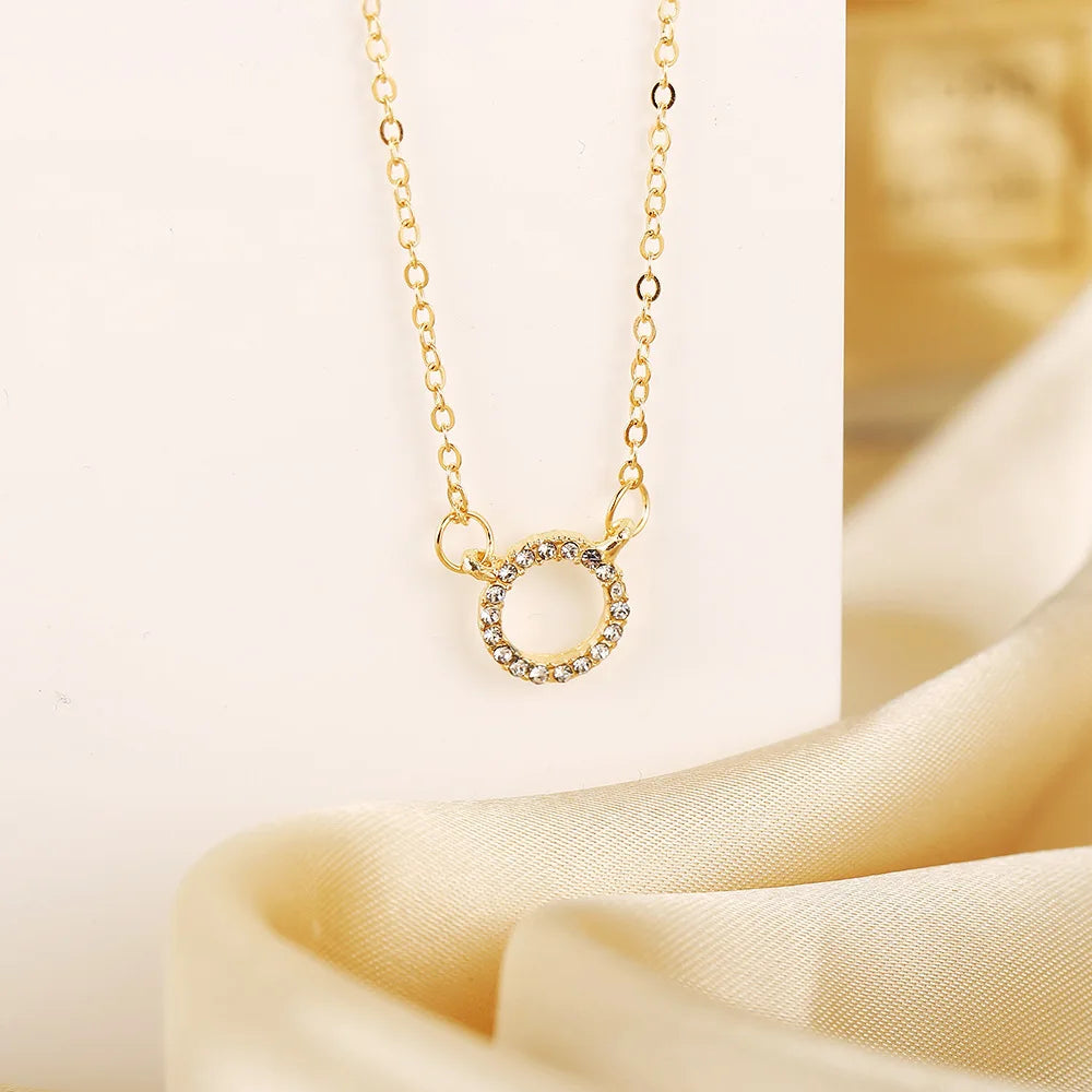 Golden Halo Necklace or Aurora Crystal Necklace