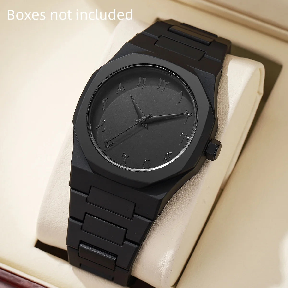 All-Black Arabic Dial Watch