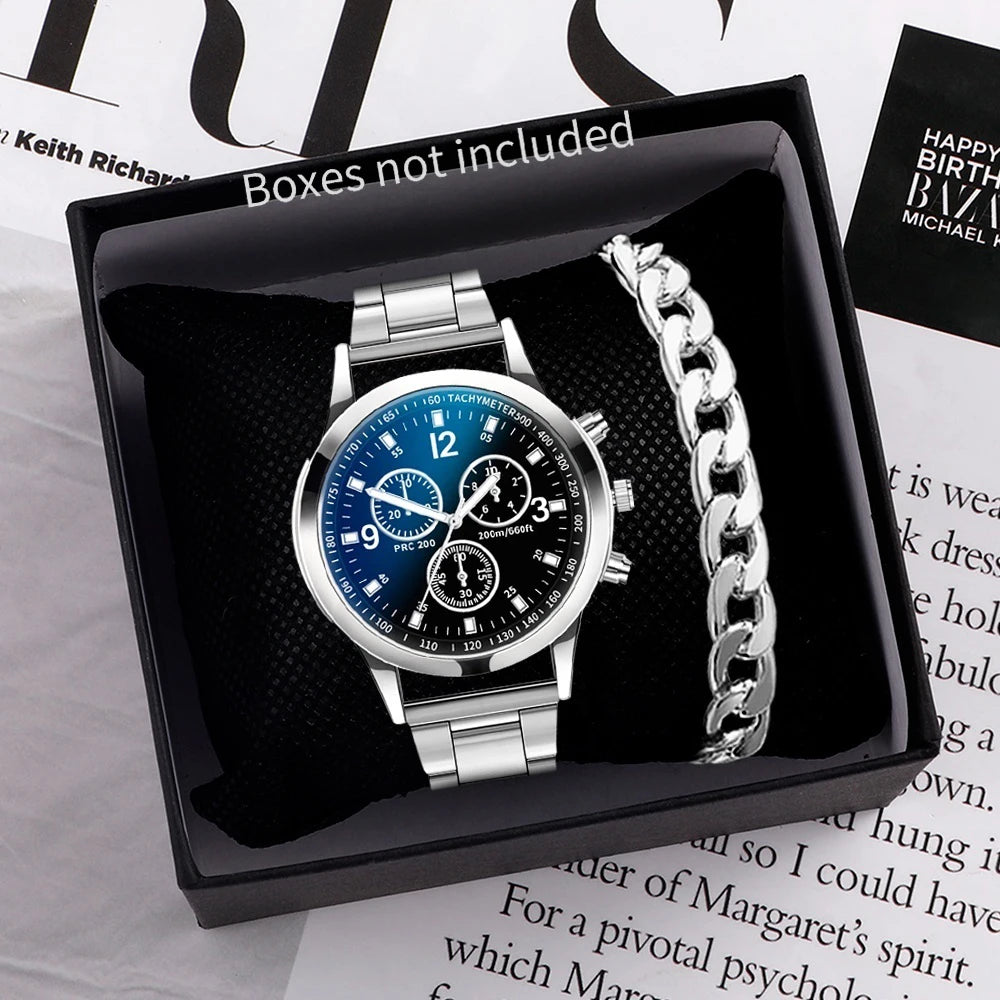 Business Watch & Bracelet Set