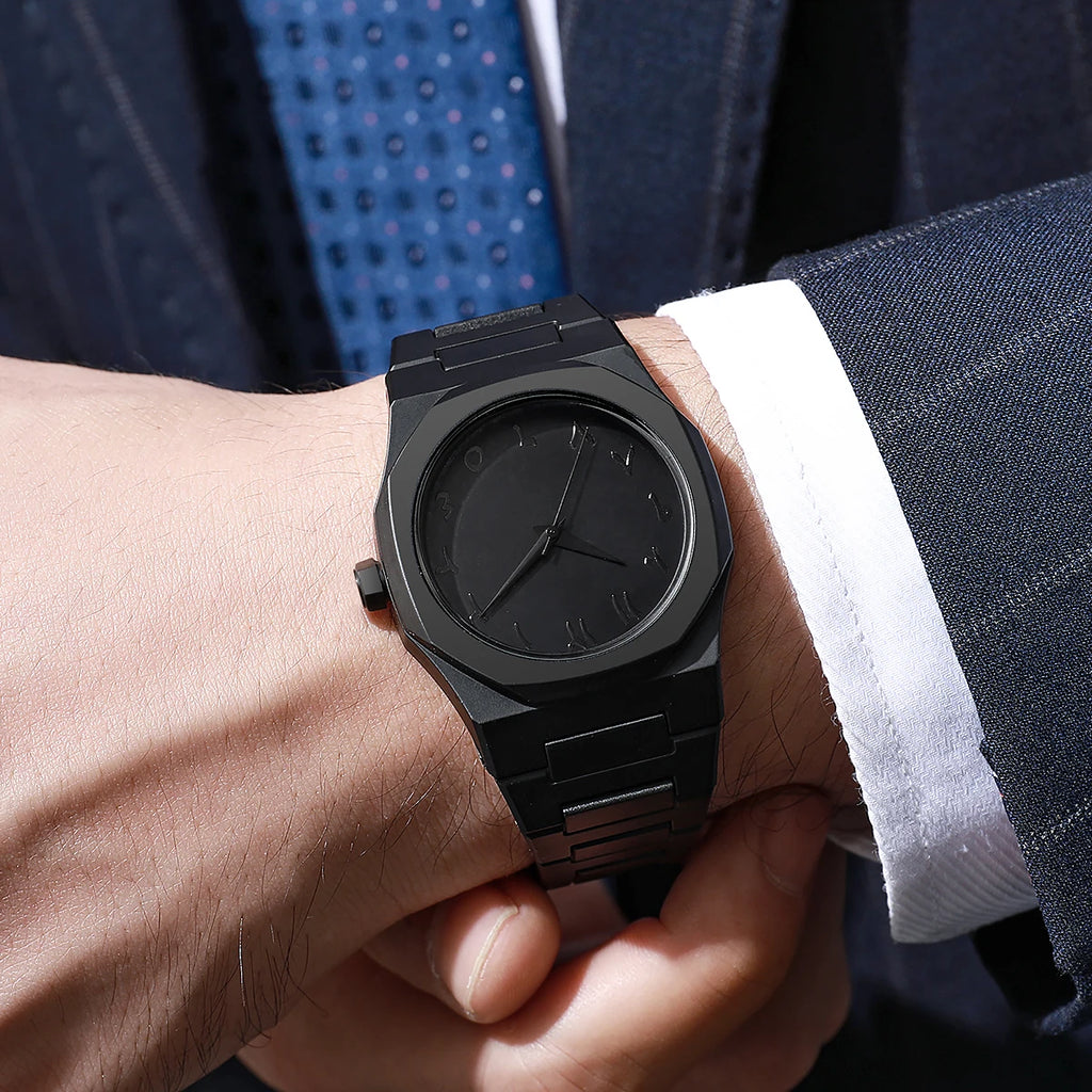 All-Black Arabic Dial Watch