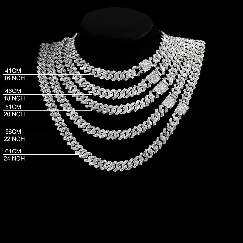 14mm Iced Cuban Link Chain