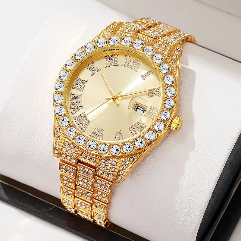 Luxury Gold Quartz Watch