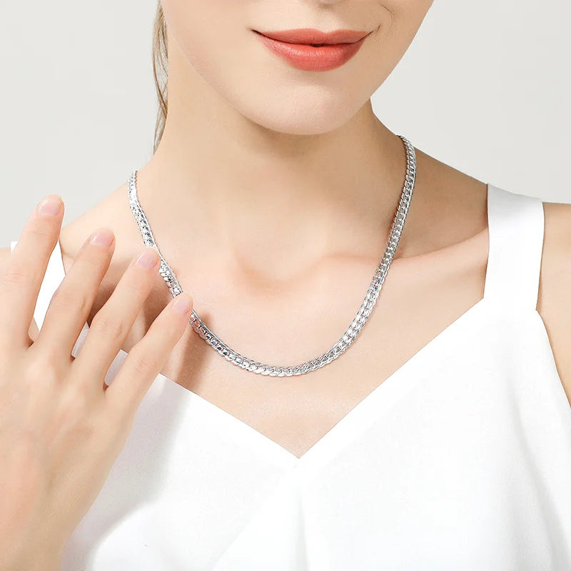 18K Gold Sideways Chain