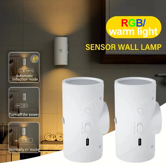 Magnetic LED Motion Sensor Wall Light