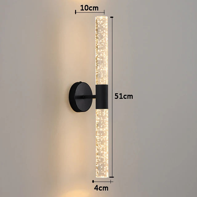 Nordic Crystal Bubble LED Wall Lamp