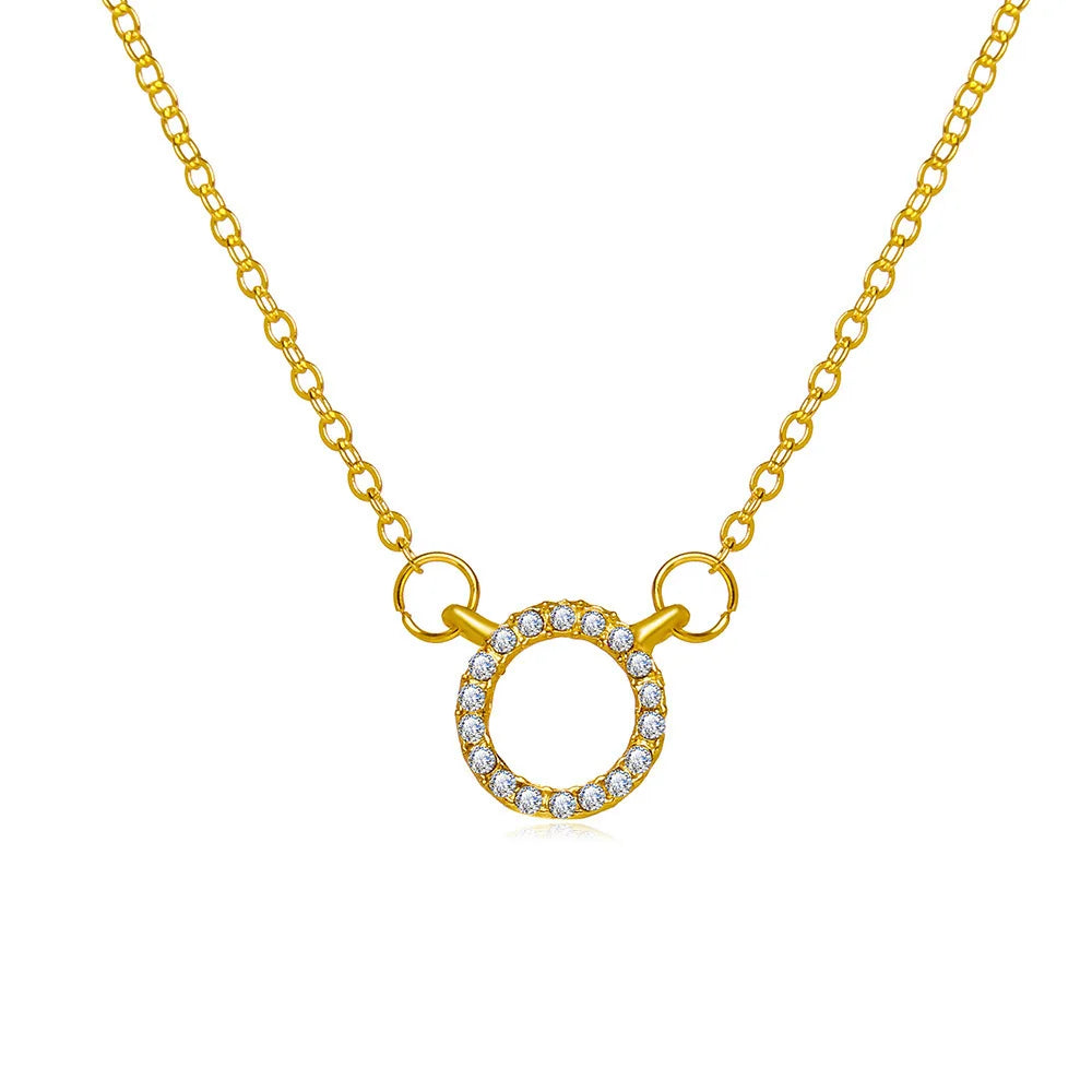 Golden Halo Necklace or Aurora Crystal Necklace