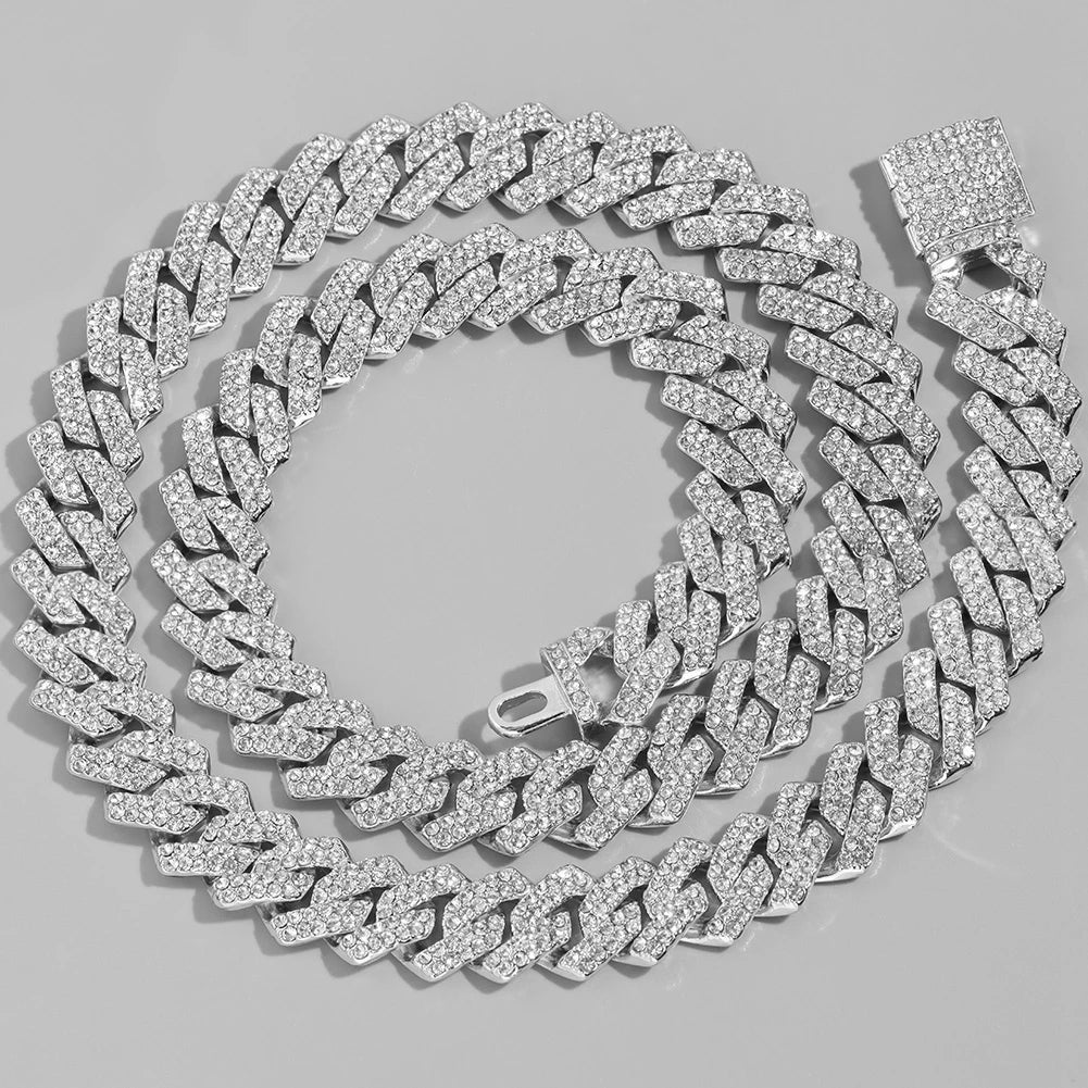 14mm Iced Cuban Link Chain