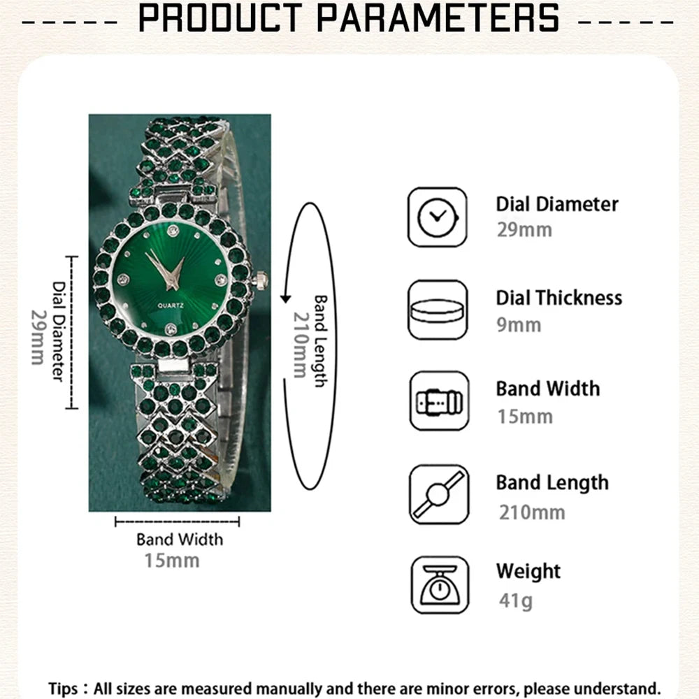 Heart Watch & Jewelry Set