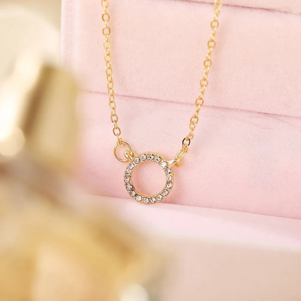 Golden Halo Necklace or Aurora Crystal Necklace