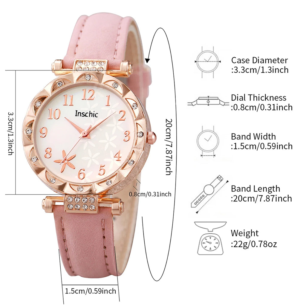 6-Piece Flower Watch Set — short