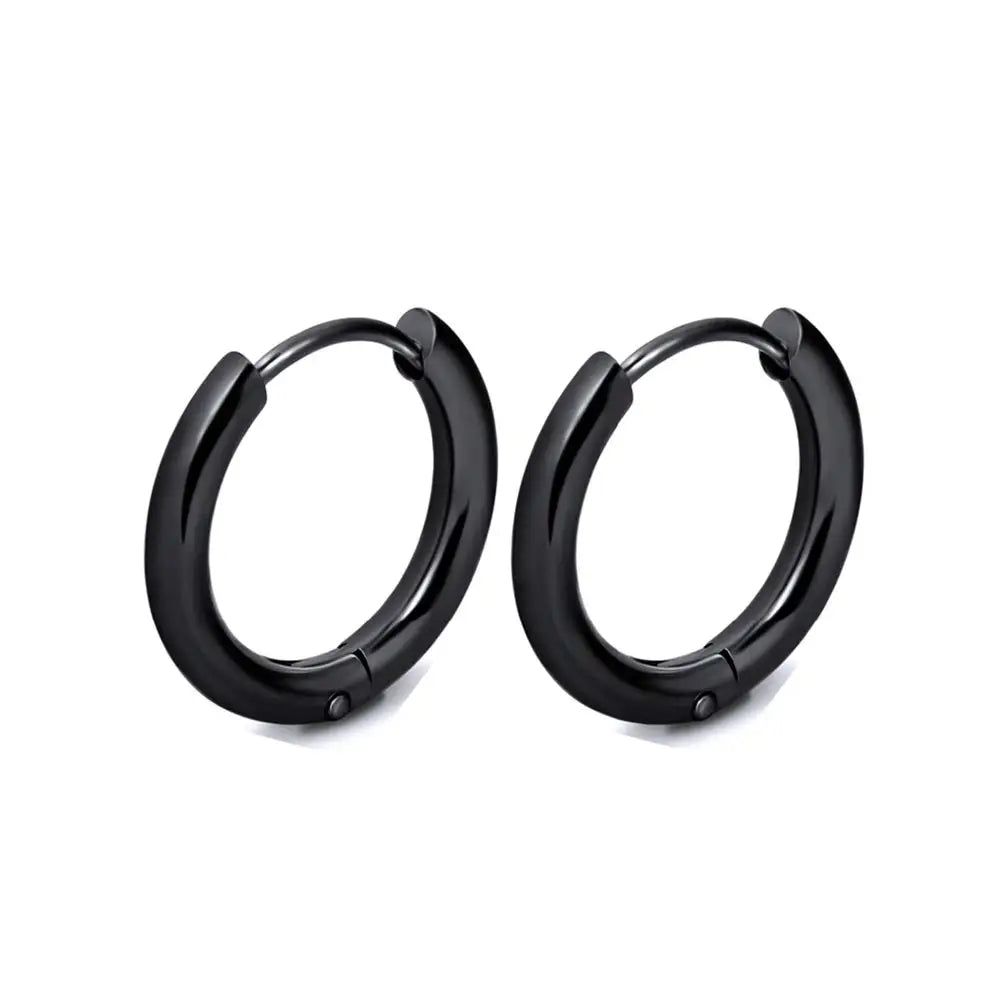 Stainless Steel Minimalist Hoop Earrings
