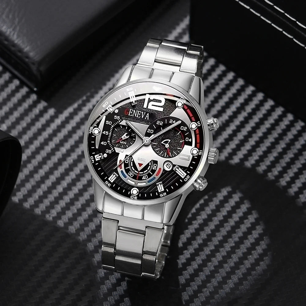 4-Piece Watch & Jewelry Set