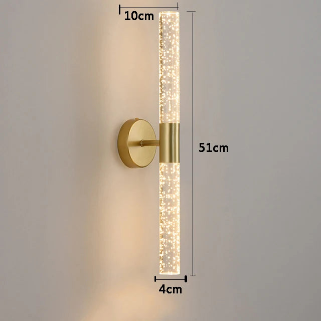 Nordic Crystal Bubble LED Wall Lamp