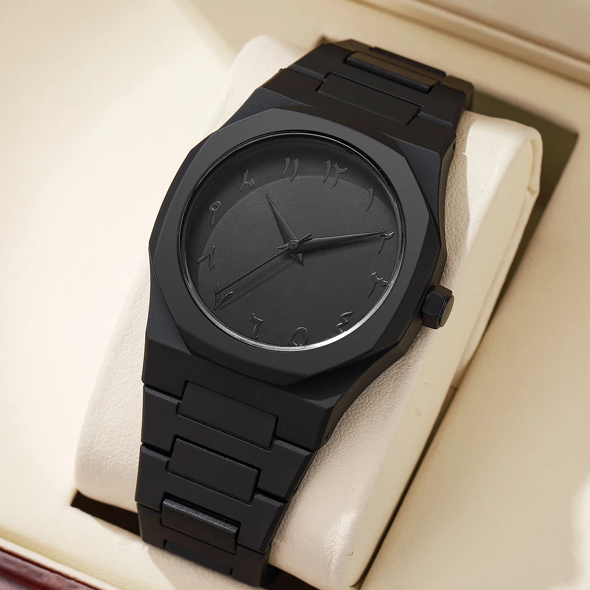 All-Black Arabic Dial Watch