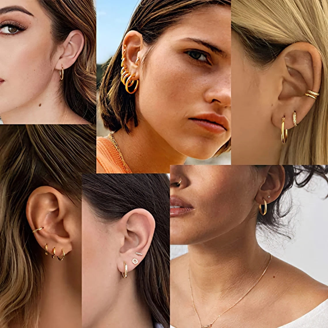Stainless Steel Minimalist Hoop Earrings