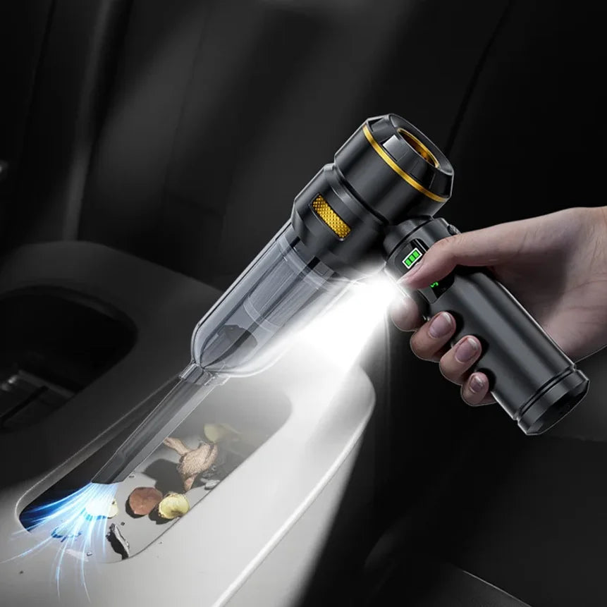 Car Vacuum LEDlamp Cleaner Powerful Mini 98000PA Cordless Portable Vacuum Cleaner for Home Appliance Handheld Blower Car Cleaner