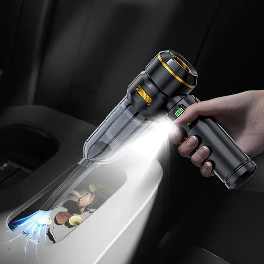 Car Vacuum LEDlamp Cleaner Powerful Mini 98000PA Cordless Portable Vacuum Cleaner for Home Appliance Handheld Blower Car Cleaner