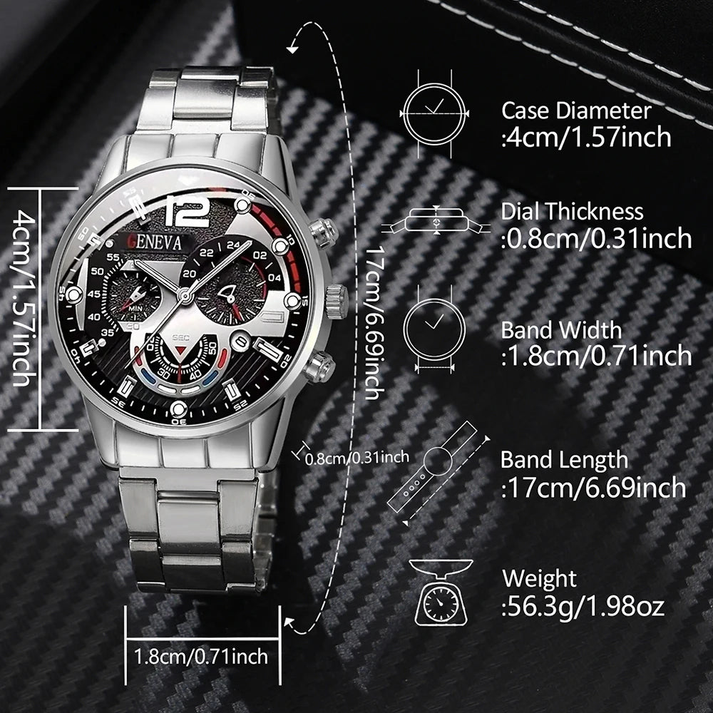 4-Piece Watch & Jewelry Set