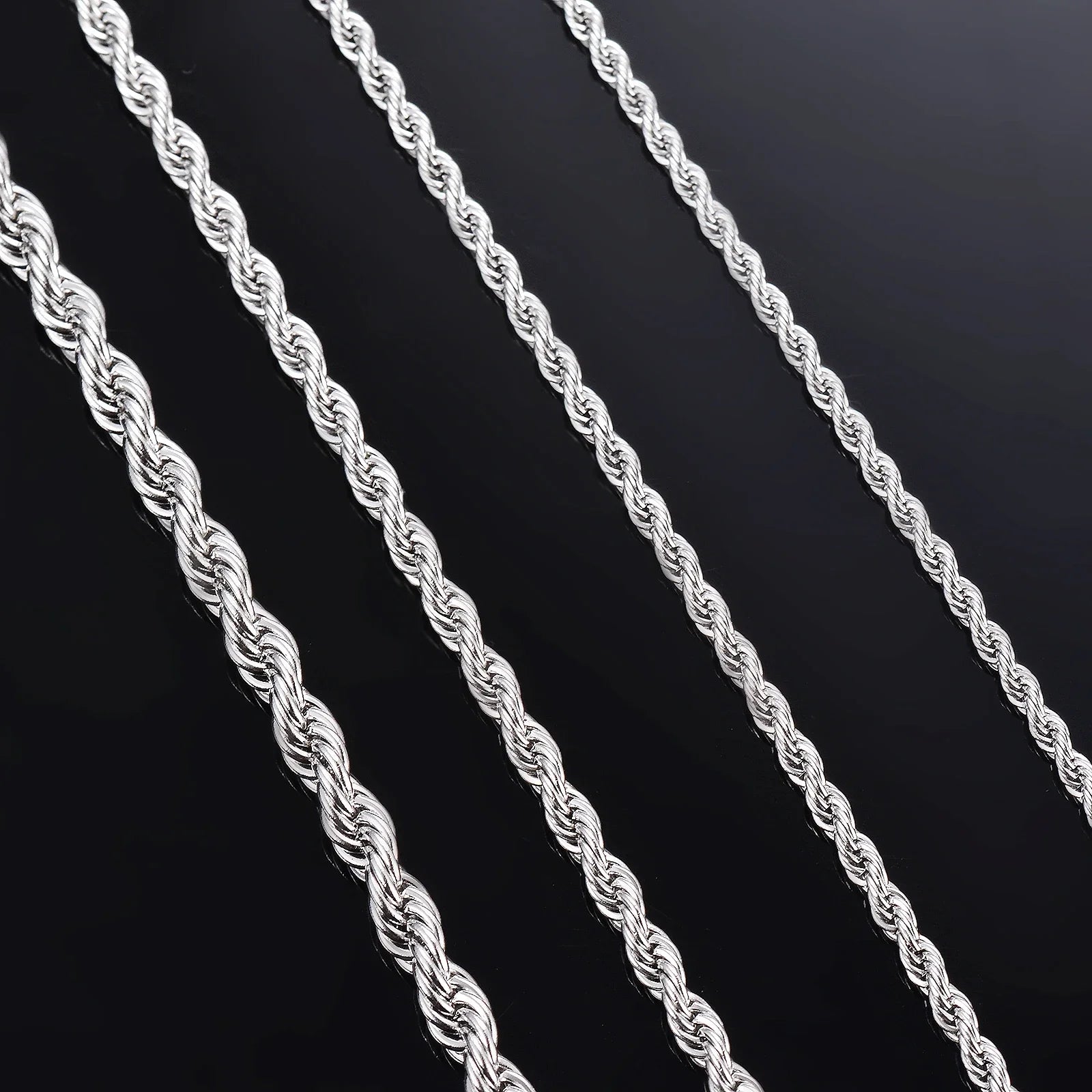 925 Sterling Silver Rope Chain