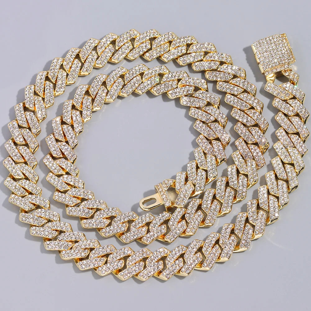 14mm Iced Cuban Link Chain