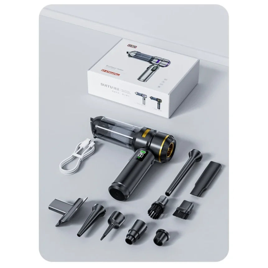 Car Vacuum LEDlamp Cleaner Powerful Mini 98000PA Cordless Portable Vacuum Cleaner for Home Appliance Handheld Blower Car Cleaner