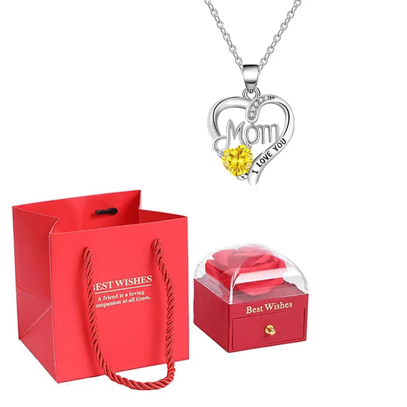 Birthstone Heart Pendant