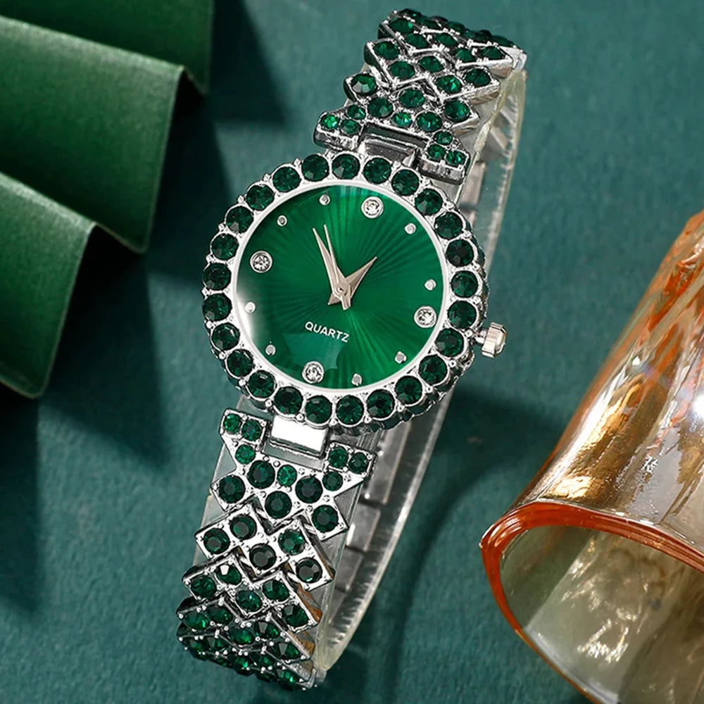 Heart Watch & Jewelry Set