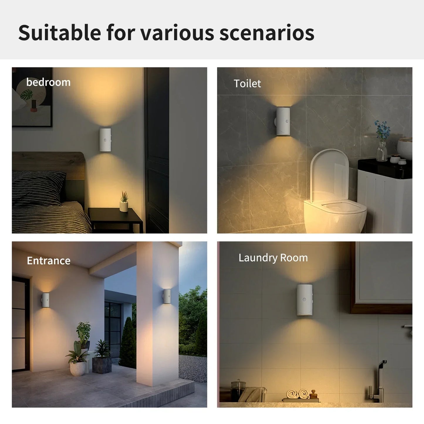 Magnetic LED Motion Sensor Wall Light