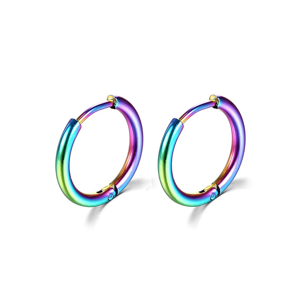 Stainless Steel Minimalist Hoop Earrings
