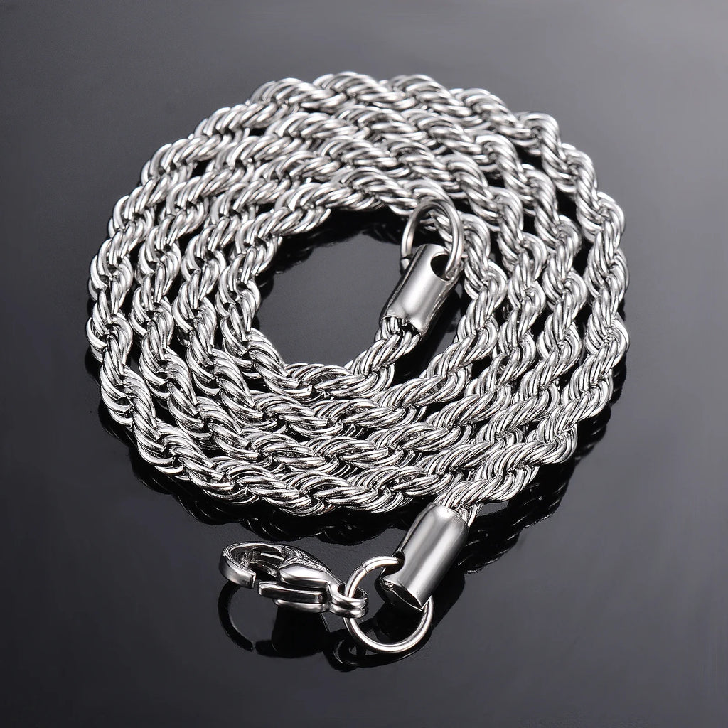 925 Sterling Silver Rope Chain