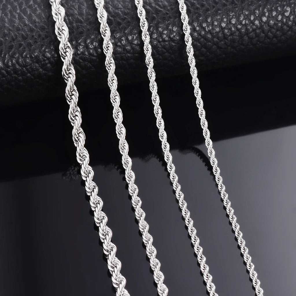 925 Sterling Silver Rope Chain