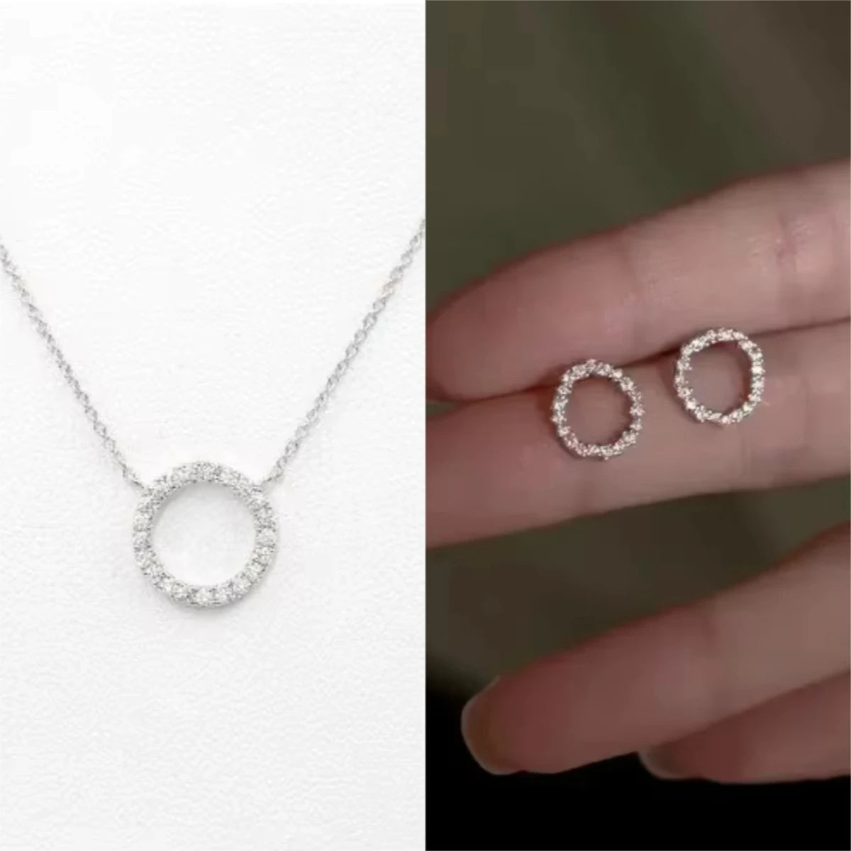 Golden Halo Necklace or Aurora Crystal Necklace