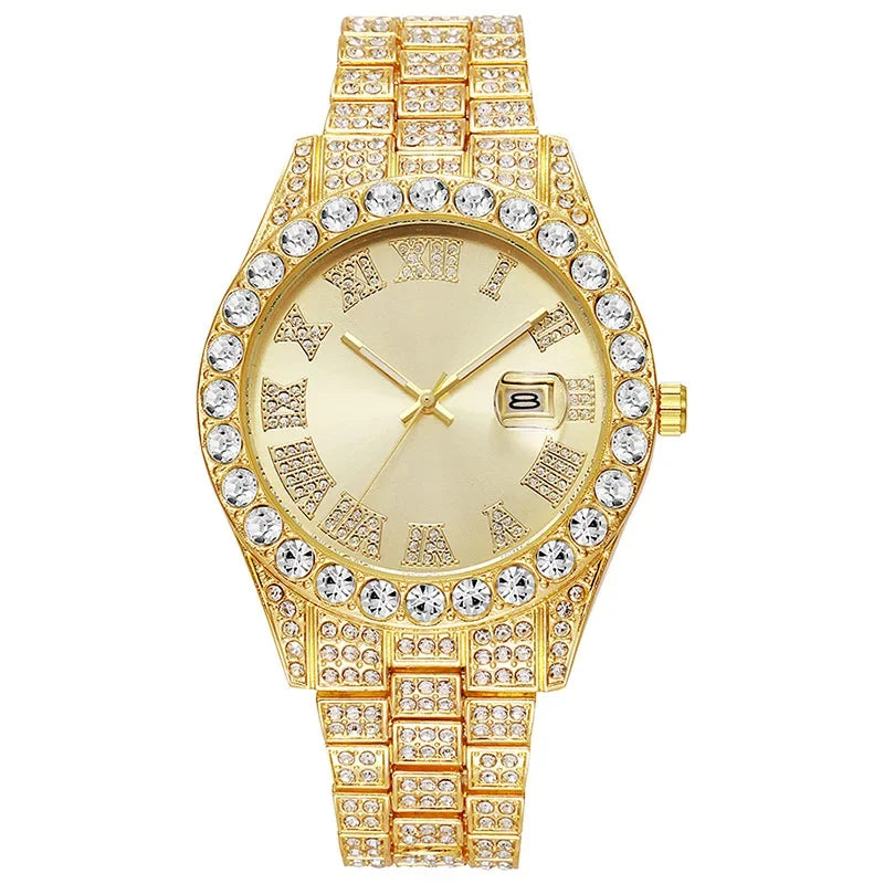 Luxury Gold Quartz Watch