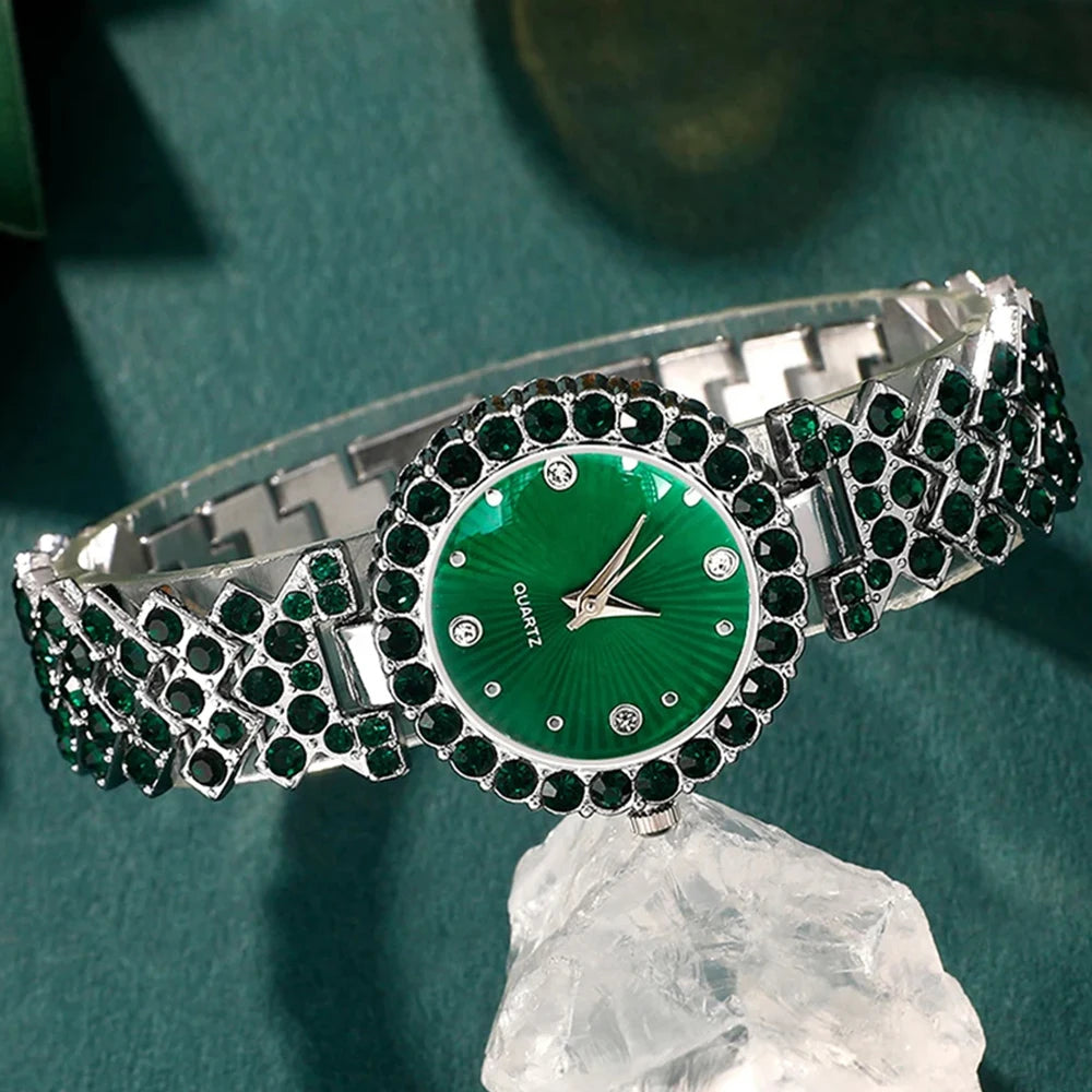 Heart Watch & Jewelry Set