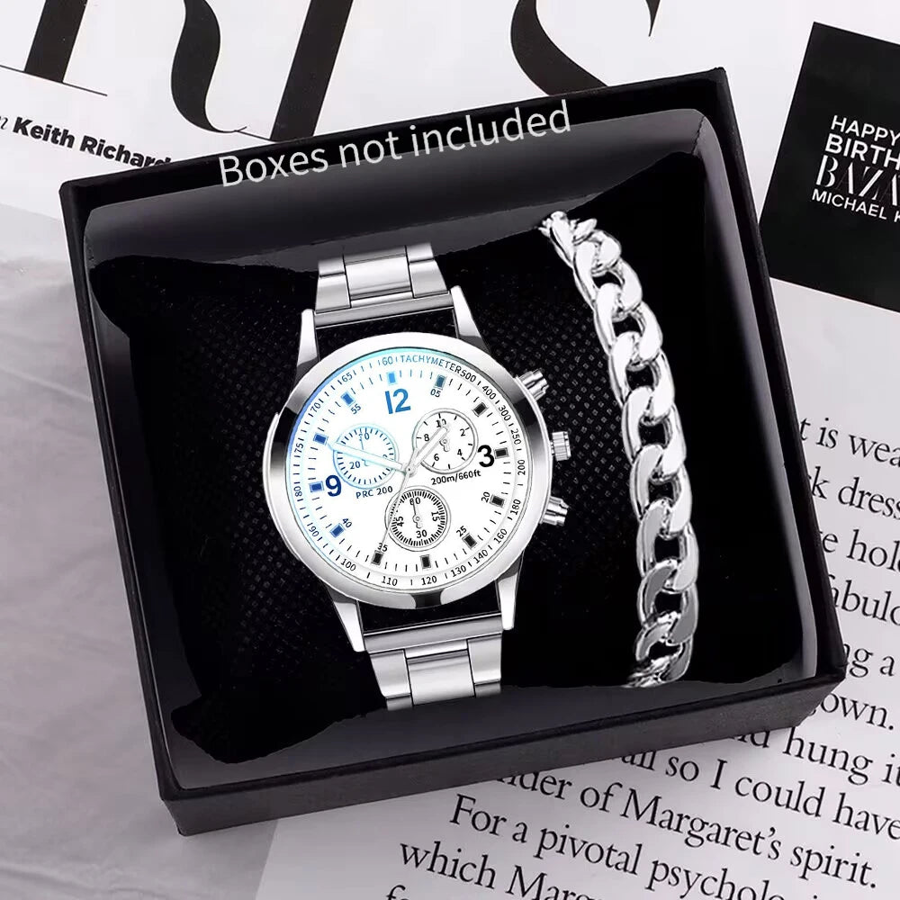 Business Watch & Bracelet Set